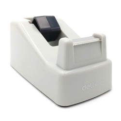 Dispenser Banda Adeziva Deli E811, 18 mm, Gri, Suport Banda Adeziva, Suporturi si Dispensere Banda Adeziva, Deli Dispenser Banda Adeziva, Dispenser Banda Scotch, Suport si Dispenser Banda Scotch, Dispensere Scotch pentru Birou