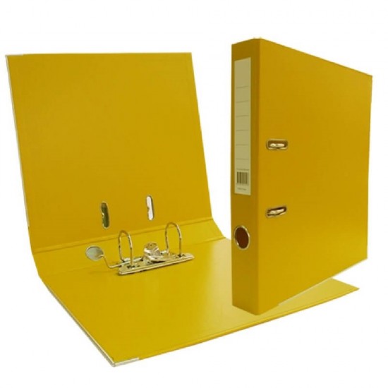 Biblioraft Galben Plastifiat 55 mm - Dosar Arhivare Documente