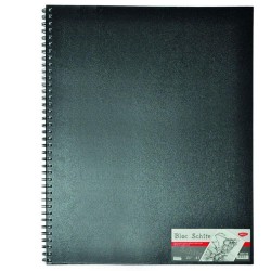 Bloc Schite A3 Daco, 80 File, 100 g/m², Bloc Hartie Legata cu Spira, Bloc de Schite cu Coperta, Hartii pentru Schite Daco, Bloc de Desen cu Spirala, Hartie pentru Carbune Grafit Creion sau Creta Cerata, Bloc Hartie Alba cu Coperta Groasa