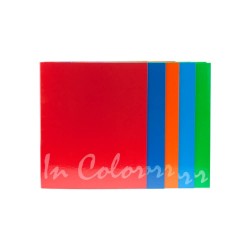 Set 5 Caiete Mecanice A4 Daco, 4 Inele de 3 cm, Carton Laminat, Diverse Culori