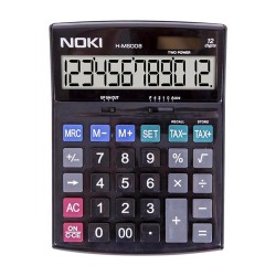 Calculator de Birou Noki HMS008, Negru, 12 Digits, Alimentare Dubla, Calculator Birou, Calculator Birou 12 Digits, Calculator Birou cu Alimentare Dubla, Calculator Birou Noki, Calculator de Buzunar, Calculator pentru Scoala, Calculatoare de Birou