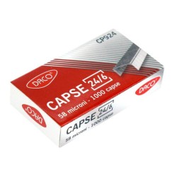 Set 1000 Capse Metalice DACO 24/6, Capse Metalice 24/6, Capse din Metal, Set de Capse 24/6, Capse de Metal la Set, Seturi de Capse Metalice 24/6, Set Capse pentru Hartie, Capse de Birou