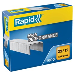 Capse 23/12 Rapid Strong, 1000 Buc/Set, Capacitate 90 Coli, Capse Rezitente, Capse Otel, Capse din Otel, Set de Capse, Set Capse Rapid, Capse Rapid Strong, Capse Capsator, Capse pentru Capsator, Capse Rapide