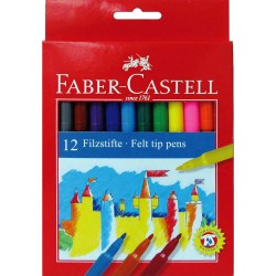 Set 12 Carioci Colorate Lavabile Faber-Castell, Carioca Pentru Copii, Carioca De Colorat, Carioci Pentru Copii, Carioci Pentru Colorat, Carioci Colorate Pentru Desenat, Carioci Faber-castell