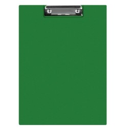 Clipboard Q-CONNECT A4 Dublu cu Buzunar, 230x350mm, Carton Plastifiat si Clip de Prindere Metalic, Capacitate 50 Coli, Culoare Verde, Clipboarduri Duble, Accesorii Documente, Articole Birou, Suporturi de Scris