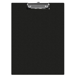Clipboard Q-CONNECT A5 Simplu, 138x216 mm, Carton Plastifiat, Clip de Prindere Metalic, Capaciatate 50 Coli, Culoare Neagra, Clipboarduri Simple, Accesorii Documente, Articole Birou, Suporturi de Scris