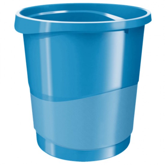 Cos de Birou Esselte Europost, 14 L, Albastru, Cosuri Gunoi, Cos din Plastic, Cos de Gunoi din Plastic, Cos de Gunoi fara Capac, Cos de Birou 14L, Cos de Birou Color, Cos de Birou Esselte Europost 14L