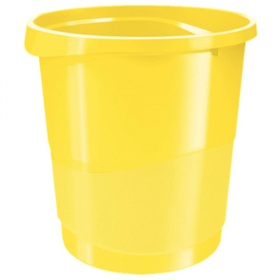Cos de Birou Esselte Europost, 14 L, Galben, Cosuri Gunoi, Cos din Plastic, Cos de Gunoi din Plastic, Cos de Gunoi fara Capac, Cos de Birou 14L, Cos de Birou Color, Cos de Birou Esselte Europost 14L