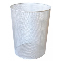 Cos Gunoi pentru Birou Ecada, 29x35 cm, Metalic, Argintiu, Cos de Gunoi Hartii, Cos pentru Hartii, Cos pentru Pungi si Hartii, Cos Gunoi, Cosuri Gunoi, Cos Birou, Cosuri Birou