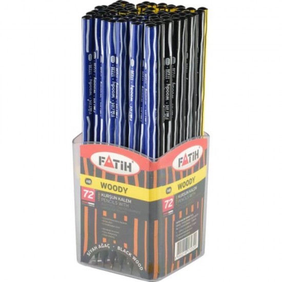 Set 72 Creioane Grafit Fatih Woody, Mina HB, Corp Rotund de Lemn, Creioane HB, Set Creioane Grafit HB, Creion HB, Set Creioane Grafit pentru Scoala, Creion HB Grafit, Creioane pentru Schite si Grafica, Creioane Desen Tehnic