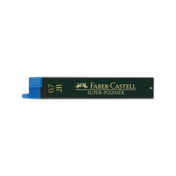 Mina Creion Mecanic Faber – Castell Super – Polymer, Mina 0.7 mm, 2B, Mina pentru Creion, Mina de Tip 2B, Mine pentru Creioane, Mine Faber-Castell, Mina Creion Rezistenta, Mine Creion Mecanic Ieftine, Mina pentru Creion