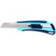 Cutter Mare Deli, cu Sina si Grip, Albastru, Cutter Deli, Cutter cu Sina, Cutter cu Grip Ergonomic, Cutter cu Maner Ergonomic, Cutter cu Grip Cauciucat, Cutter cu Maner Cauciucat, Cutter Albastru, Cuttere Mari, Cuttere Deli, Cuttere cu Grip Ergonomic