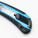 Cutter Mare Deli, cu Sina si Grip, Albastru, Cutter Deli, Cutter cu Sina, Cutter cu Grip Ergonomic, Cutter cu Maner Ergonomic, Cutter cu Grip Cauciucat, Cutter cu Maner Cauciucat, Cutter Albastru, Cuttere Mari, Cuttere Deli, Cuttere cu Grip Ergonomic
