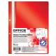 Dosare din Plastic cu Sina si Doua Perforatii, 50 Buc/Set, 225x305 mm, Capacitate 200 Coli, Culoare Rosie, Dosare din Plastic OFFICE Products, Dosar pentru Documente, Mapa Documente, Dosare pentru Arhivare Documente