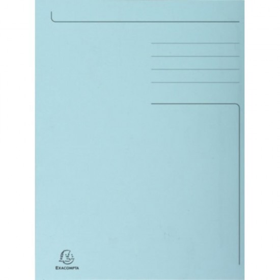 Dosar Carton A4 Plic Exacompta, Albastru, Dosar Classic A4, Dosar Format A4 Colorat Exacompta, Dosar Colorat in Format A4, Dosare din Carton Classice, Dosare Carton Exacompta, Dosar Albastru