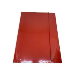 Mapa A4 cu Elastic din Carton Plastifiat, 10 Buc/Set, Rosu, Mapa pentru Documente, Mapa pentru Organizat, Mapa pentru Depozitare