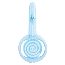 Foarfeca Scolara cu Protectie Deli Lollypop, 13.5 cm, Albastru, Foarfeca cu Protectie pentru Scoala, Foarfeca Scolara Albastra, Foarfeca pentru Copii, Foarfeca Albastra pentru Copii, Foarfeca cu Varf Rotunjit, Foarfeca pentru Scoala