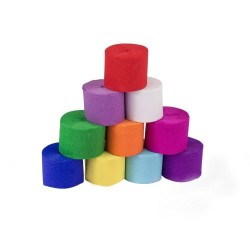 Hartie Creponata Asortata DACO, 5cm x 10m, 10 Buc/Set, 28 g/m², 10 Culori, Hartie Creponata, Set Hartie Creponata, Role Hartie Creponata, Hartie Creponata Asortata, Foi Hartie Creponata, Hartie Colorata Creponata, Rechizite Scolare, Papetarie