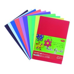 Set 10 Coli Hartie Gumata A4 Daco Art, 10 Culori, Coli Hartie, Hartie Decorativa, Hartie pentru Decoratiuni, Hartie pentru Decoratiuni, Hartie Gumata, Coli Gumate, Hartie Gumata