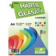 Hartie Glasata Lucioasa A4 Ecada, 10 Coli/Top, 130 g/m², 10 Culori, Hartie Glasata, Hartie Glasata Lucioasa, Hartie Glasata Colorata, Hartie Glasata Culori Asortate, Hartie Glace, Hartie Glasata A4, Rechizite Scolare