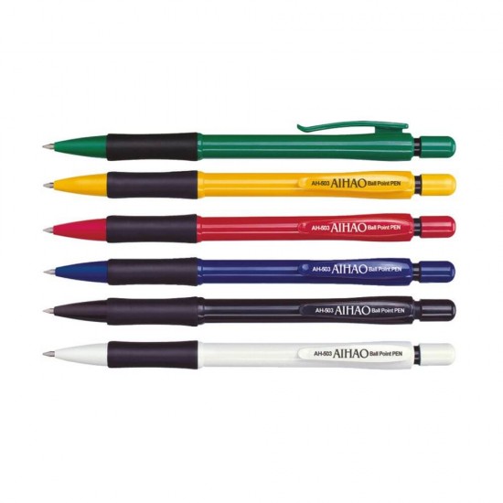 Pixuri AIHAO, Varf 0.7 mm, 12 Buc/Set, Scriere Albastra, Mecanism Retractabil, Set de Pixuri, Pixuri 503, Pixuri cu Mecanism, Pixuri Scoala, Pixuri Albastre, Pix Albastru, Set Pixuri Scoala, Set Pixuri Albastre, Set Pixuri Colorate, Pixuri Colorate