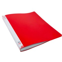 Mapa Prezentare A4 Noki, 30 Folii, Coperta Polipropilena, Rosu, Mapa in Format A4 pentru Prezentare, Mapa Noki Colorata Prezentare, Mapa Prezentare Calitativa