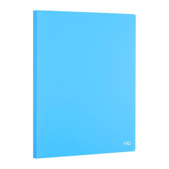 Mapa Prezentare Albastru Neon A4 Deli, 100 Folii, Coperta Flexibila din Plastic, Mapa, Mapa de Prezentare, Mapa de Prezentare Deli, Mapa de Prezentare A4, Mapa de Prezentare cu 100 Folii, Mapa de Prezentare Albastru Neon