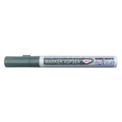 Marker DACO Vopsea Argintie, Varf 1-2 mm, Marker, Marker Argintiu, Markere Argintii, Marker cu Vopsea Argintie, Marker Argintiu pe Baza de Alcool, Set Markere Argintii, Marker Argintiu pentru Scoala, Marker pentru Scoala, Accesorii Scoala
