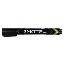 Marker Permanent Deli Mate, 1.5 mm, Negru, Varf Rotund, Marker Permanent Varf Rotund, Marker Permanent Diverse Suprafete, Marker Permanent Cerneala Non Toxica, Marker Permanent Negru, Marker Permanent Rezistent la Apa