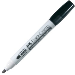 Marker Tabla Magnetica Faber-Castell Winner 152, Varf Rotund  2.2 mm, Culoare Neagra, Marker Whiteboard, Markere Negre Whiteboard, Markere cu Varf Rotund pentru Tabla Magnetica, Markere Varf Rotund Whiteboard, Markere Whiteboard Faber-Castell