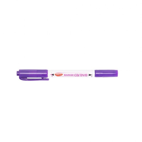 Marker Permanent pentru CD si DVD Daco, Doua Capete, Mov, Marker CD, Marker Doua Capete, Marker Doua Varfuri, Marker DVD, Marker pentru CD, Markere Colorate, Marker Maro, Marker Permanent, Marker CD Permanent, Markere Permanente, Markere pentru DVD
