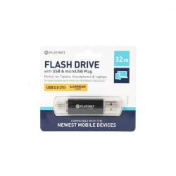 Stick Memorie USB 2.0 PLATINET 32 GB + Micro USB, Stick Memorie, Stick Memorie USB, Memorie Stick, Memorie USB Stick, Memorie 32 GB, Memorie USB 2.0, Stick Memorie USB 32 GB