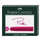Set 6 Cartuse cu Cerneala Faber-Castell, Roz, Cartuse Cerneala, Rezerva Cerneala, Patorane Cerneala, Mine Stilou, Mine pentru Stilou, Mine de Stilou, Cartuse Stilou, Rezerva Cartuse Stilou, Rezerva Cerneala Stilou 