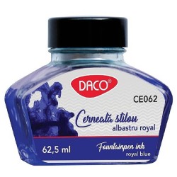 Cerneala Stilou DACO, Albastru Royal, Cantitate 62.5 ml, Cerneala Stilou, Cerneala Albastra, Cerneala pentru Stilou, Cerneala Albastra pentru Stilou, Cerneala Daco