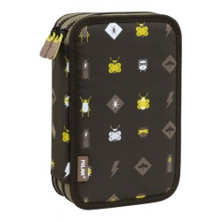 Penar Echipat cu Doua Fermoare Milan 081264BTM, Poliester, Multicolor, Penar Scoala, Penare Neechipate, Penar Elev, Penare Elevi, Penare Studenti, Penar Studenti, Penar pentru Scoala, Penare pentru Scoala, Penar Milan, Penar Colorat