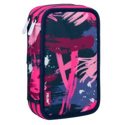 Penar Echipat cu Doua Fermoare Milan 1264AGP, Poliester, Multicolor, Penar Scoala, Penare Neechipate, Penar Elev, Penare Elevi, Penare Studenti, Penar Studenti, Penar pentru Scoala, Penare pentru Scoala, Penar Milan, Penar Colorat