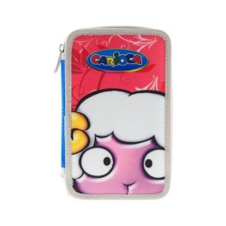 Penar Carioca, Echipat, 3 Fermoare, Model Oita, Multicolor, Poliester, Penar Echipat, Penar cu Fermoare, Penare Echipate, Penar Echipat Carioca, Penar din Poliester, Penar Poliester, Penar Multicolor, Penare Scolare, Penare pentru Scoala