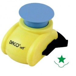 Perforator DACO Hobby Colt Hartie, Model Petale, Plastic/Metal, Perforare 2.5 cm, Galben, Perforator Lucru Manual, Perforator de Colt, Perforator Activitati Creative, Perforator pentru Felicitari si Invitatii, Perforator pentru Colt cu Model