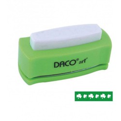 Perforator Bordura DACO Hobby, Model 5, Plastic/Metal, Perforare 4.5x1 cm, Verde/Alb, Perforator Lucru Manual, Perforator Bordura, Perforator Activitati Creative, Perforator pentru Felicitari si Invitatii, Perforator Bordura cu Model