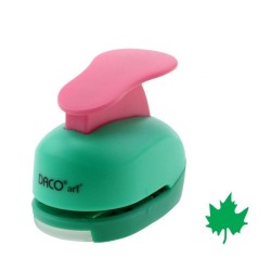 Perforator DACO Hobby, Model Frunza Artar, Plastic/Metal, Diametru 2.5 cm, Multicolor, Perforatoare Lucru Manual, Perforatoare Activitati Creative, Perforatoare Felicitari si Invitatii, Perforatoare Hartie, Perforator pentru Decoratiuni