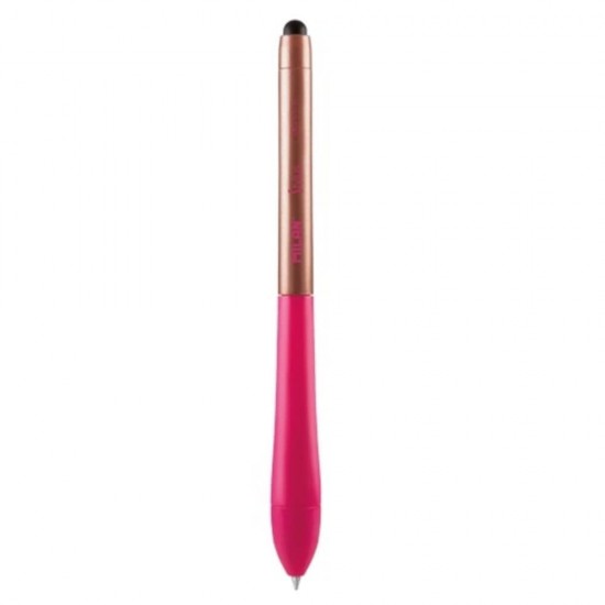 Pix MILAN Stylus Copper, Varf 1 mm, Scriere Albastra, pentru Ecrane Tactile, Corp Metalic/Cauciuc Roz, Pixuri Stylus Tactile, Pixuri pentru Ecrane Tactile Milan, Pixuri Scolare, Instrumente de Scris