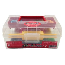 Plastilina pentru Modelat Daco Plastinica, 12 Culori, 375 g, 5 Forme Incluse, Cutie Plastic, Plastilina Scoala, Plastilina Gradinita, Plastilina Modelare, Plastilina Modelat, Plastilina pentru Copii, Plastilina Ambalata, Plastilina Daco