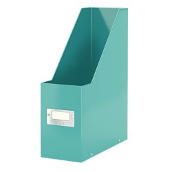 Suport Vertical Documente A4 din Carton Laminat Leitz Click and Store, Turcoaz, Suport pentru Documente Leitz, Suport Hartii Colorat, Suport in Format A4 pentru Documente, Suport Vertical A4 Birou, Suport A4 Vertical Scoala