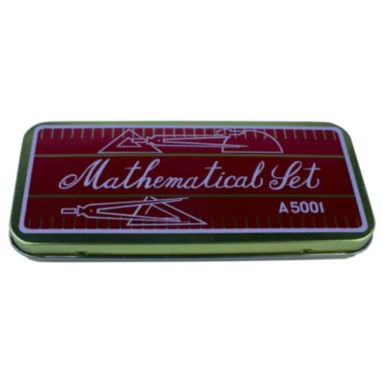 Trusa Geometrica Metalica EVOFFICE, 9 Piese, Instrumente Geometrice, Trusa Geometrie, Trusa Instrumente Geometrice, Instrumente de Geometrie, Rechizite Scolare, Truse Geometrie, Truse Piese Geometrie