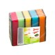 Set 5 Bureti Simpli Colorati Zorex Basic, 78x48x25 mm, Spuma Poliuretanica si Fibra Abraziva, Burete Vase, Bureti Curatare, Burete pentru Menaj, Bureti pentru Casa