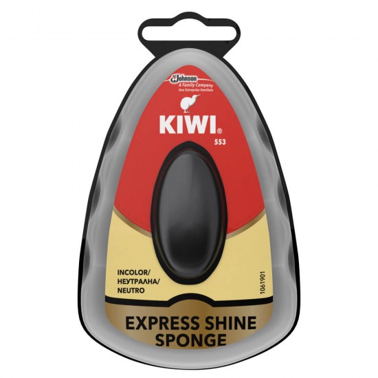 Burete Incaltaminte KIWI Express Shine, Material Silicon, Incolor, 7 ml, Burete Incaltaminte, Burete din Silicon Pentru Incaltaminte, Burete Incaltaminte Incolor, Burete Incaltaminte 7 ml, Burete Silicon Kiwi, Burete Kiwi Pentru Pantofi