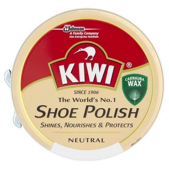 Crema Solida KIWI Pentru Curatarea Incaltamintei, Shoe Polish, Incolora, 50 ml, Crema Solida Pantofi, Crema Incaltaminte Incolora, Crema Solida Incaltaminte, Crema Incaltaminte Kiwi, Crema Incolora Pentru Pantofi, Crema Ghete, Crema pentru Bocanci