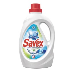 Detergent de Rufe Lichid SAVEX 2 in 1 Parfum Lock White, 1L, 20 Spalari, Detergent Lichid pentru Rufe, Detergent Automat pentru Haine, Detergenti Lichid pentru Haine, Solutii Curatare a Hainelor