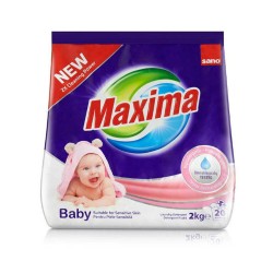 Detergent Pudra Haine SANO Maxima Baby 2 Kg, Parfum Delicat Floral, Piele Sensibila, Detergent pentru Haine, Detergent Pudra pentru Masina de Spalat, Detergent Pudra pentru Spalarea Hainelor,  Detergent Rufe Baby