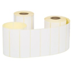 Etichete Semilucioase 100x20 mm, 800 Etc/Rola, Autocolant Semilucios cu Adeziv Permanent 